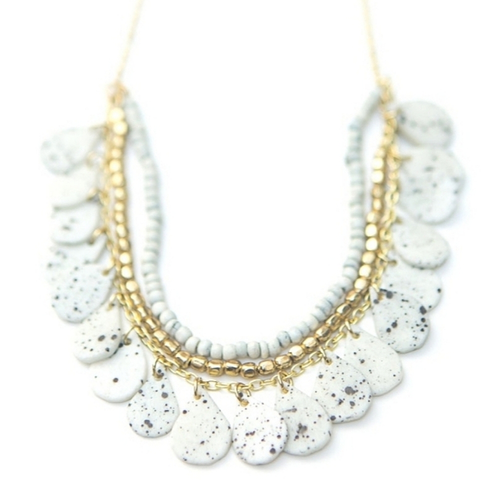 Speckled Bone Necklace